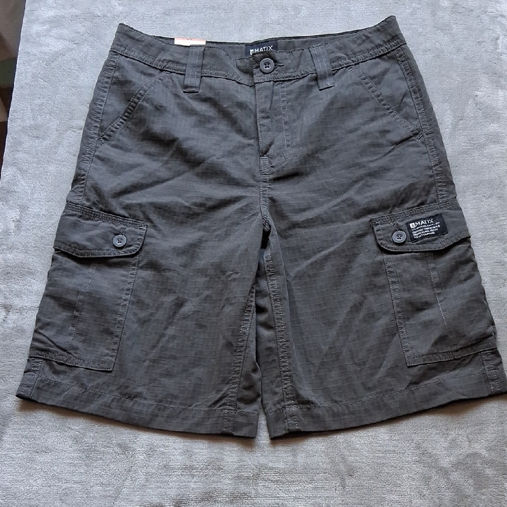 Matix Gray Cargo Shorts Lightweight Casual